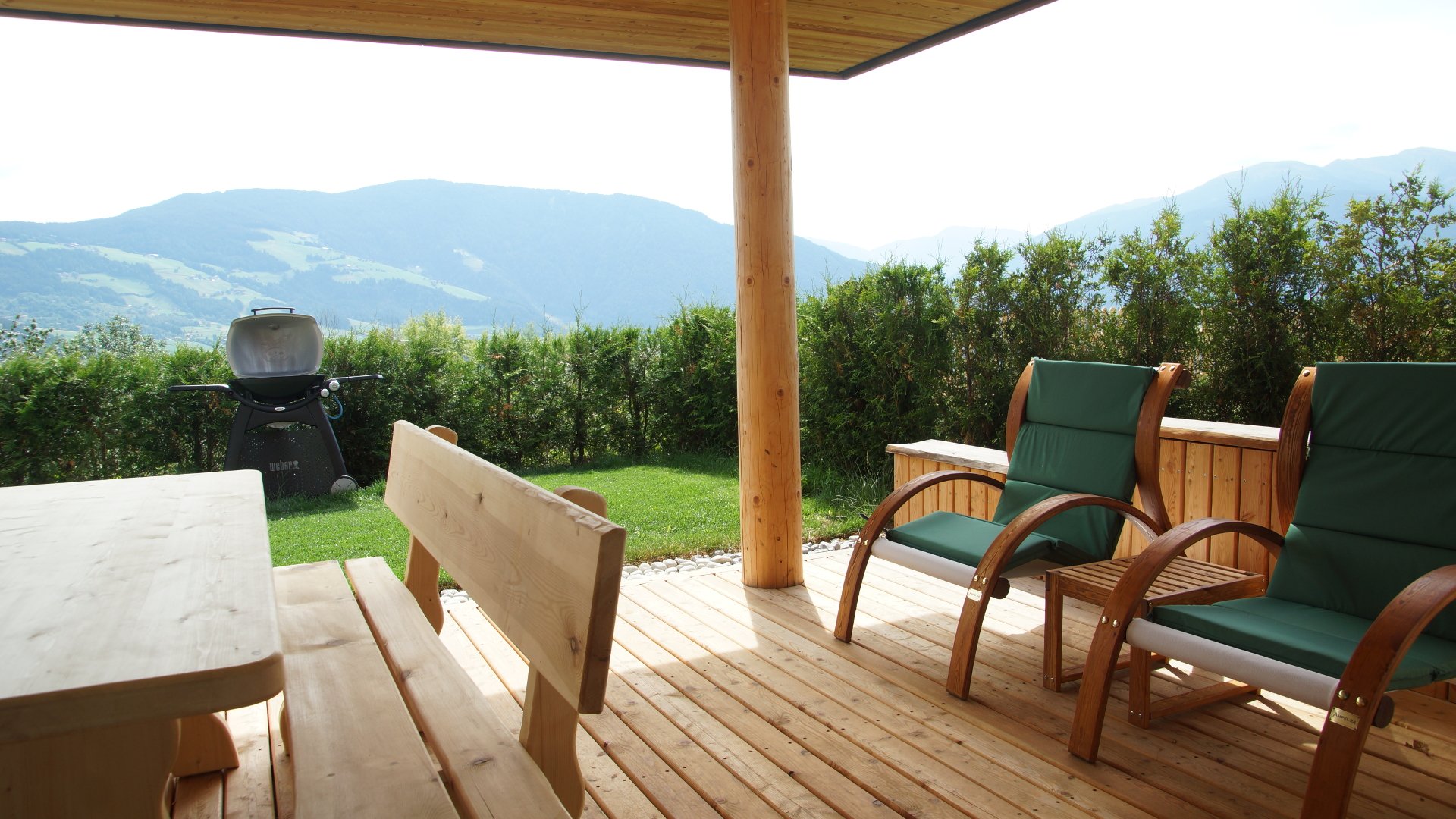 Ungestört grillen im Garten in Spinges in Südtirol