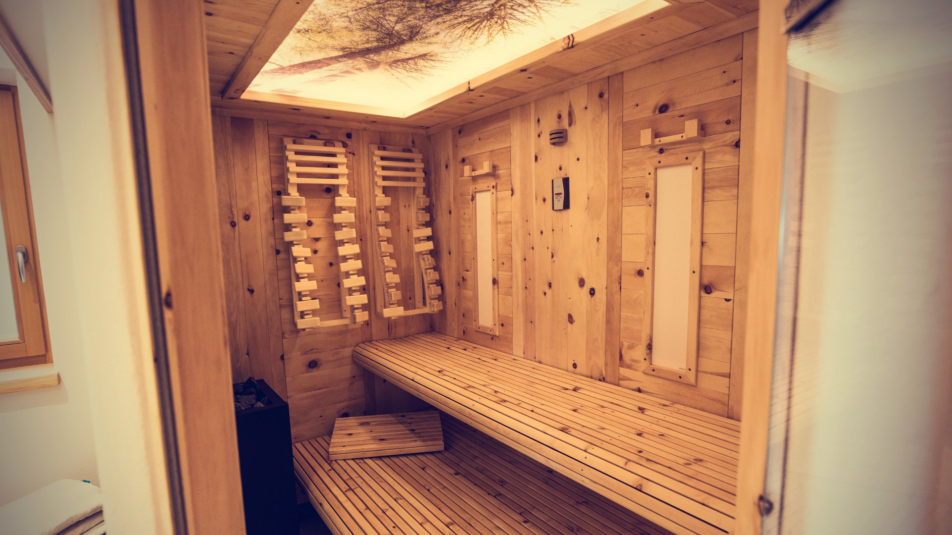 Wellness für Körper und Geist - Sauna im Chalet Frieda in Spinges in Südtirol